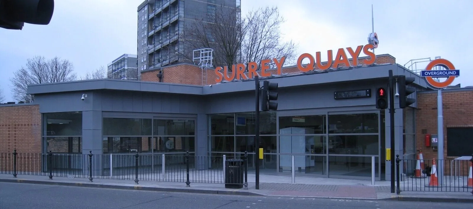 Two men, aged 42 and 39, were found with stab injuries near to Surrey Quays station in South East London