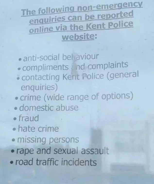 Kent Police Slammed for Poster Labeling Rape ‘Non-Emergency’ Amid Met Crisis Backlash
