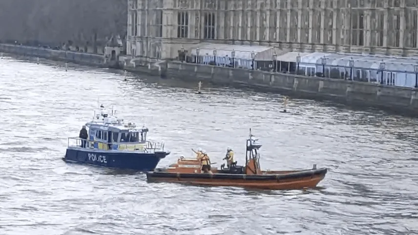 Dramatic Thames Rescue at Waterloo Bridge: Person Pulled from Water by Emergency Services