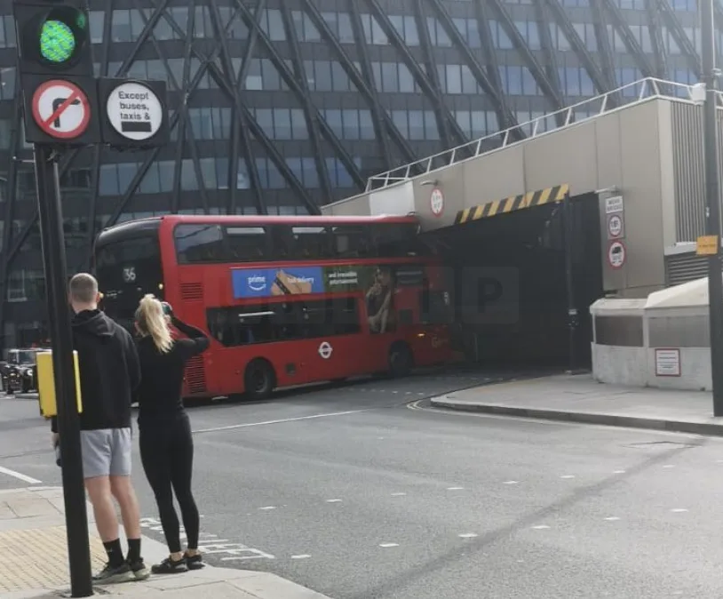 Double-Decker Bus Topples Under Low Bridge at Paddington, Rush Hour Traffic Crawls