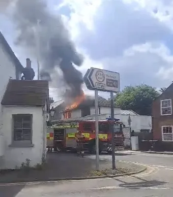 Blaze Erupts at Sturry Tyres in Canterbury as Firefighters Race to Contain Flames