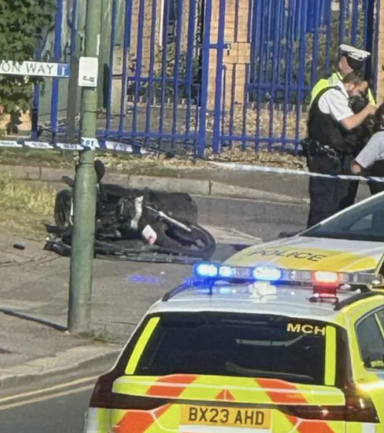 Moped Rider Killed in Sutton Crash with Police Car; No Pursuit, Investigation Underway