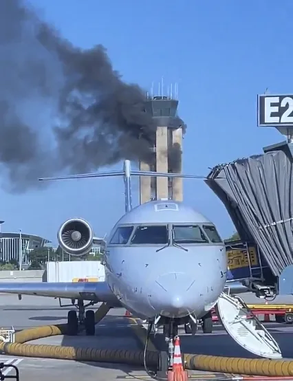Fire Breaks Out at Charlotte Douglas Airport Control Tower During Demolition—Workers Escape Unharmed