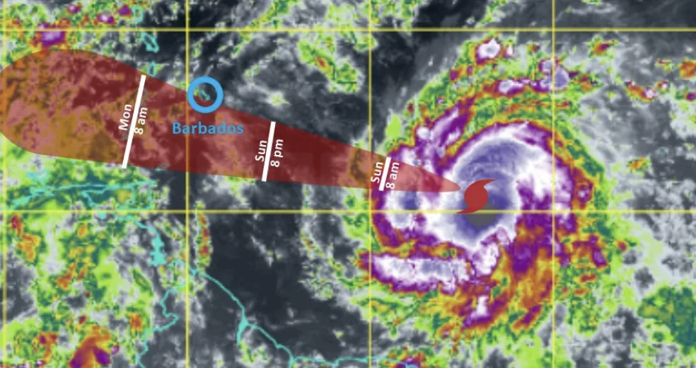 Hurricane Beryl Rapidly Intensifies to Category 3, Barbados Braces for Major Storm Impact
