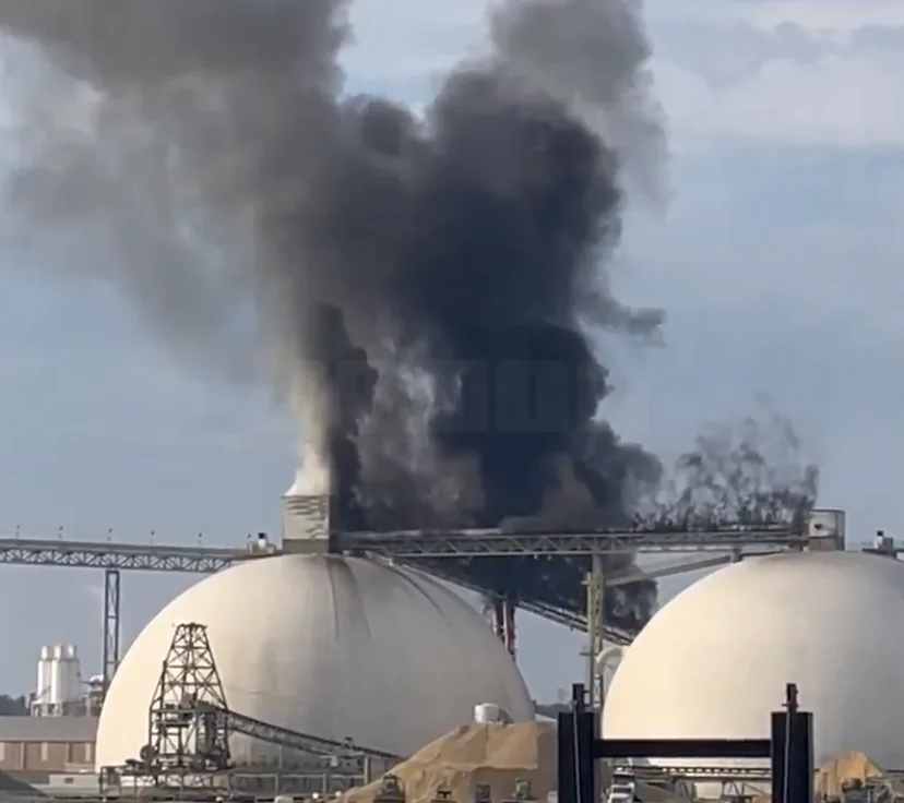 Massive Explosion and Fire at Savannah Woodchip Facility Triggers Evacuations – No Injuries Reported