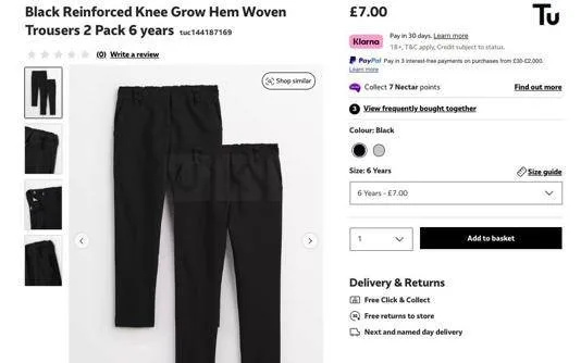 Sainsbury’s Under Fire for “Knee Grow Hem” School Trousers Name—Apologises After Racism Claims