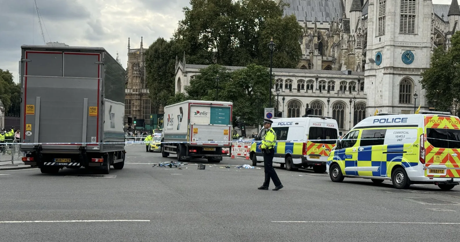 Cyclist Injured in Collision with Lorry in Parliament Square