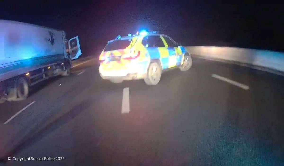 Lorry Driver Jailed After Nearly Five Times Drink-Drive Limit Chase on M23