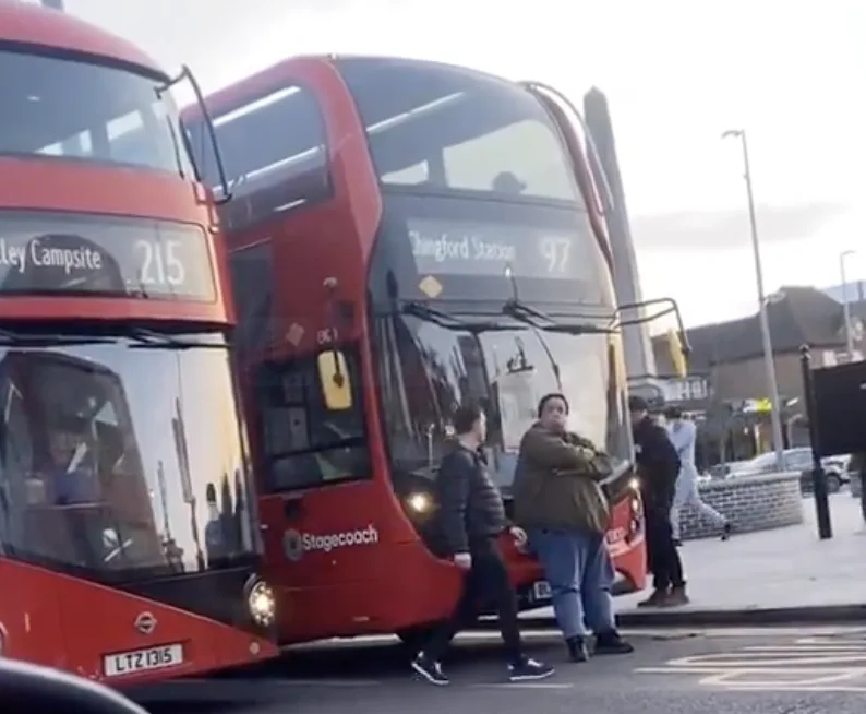 Chingford Chaos: Passenger Blocks Bus After Driver Shuts Doors in His Face