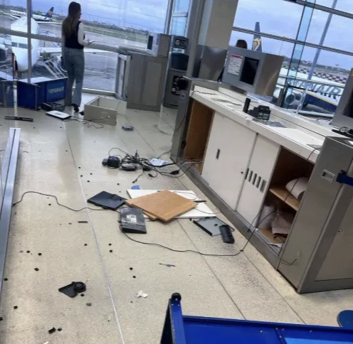 Man Arrested After Causing Damage at Dublin Airport Gate