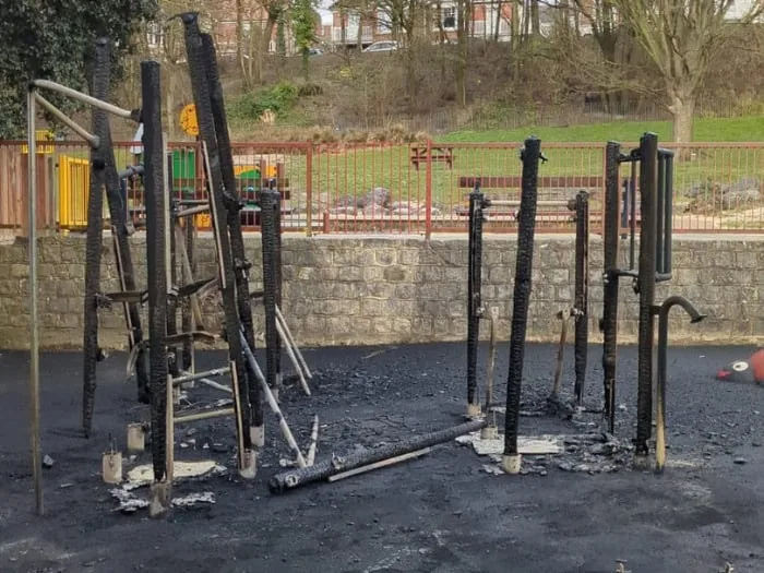 Queens Park Playground Torched in £30k Arson Attack – Police Hunt Culprits