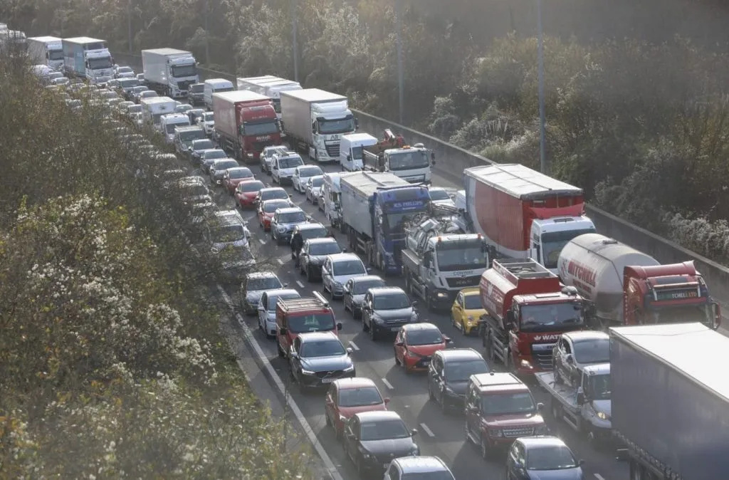 M2 Crash Near Faversham Causes Five-Mile Tailbacks and Hour-Long Delays—No Injuries Reported