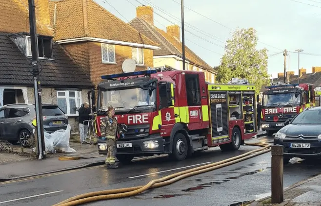 Lithium Battery Sparks Devastating Harrow Weald House Fire – Man Treated at Scene