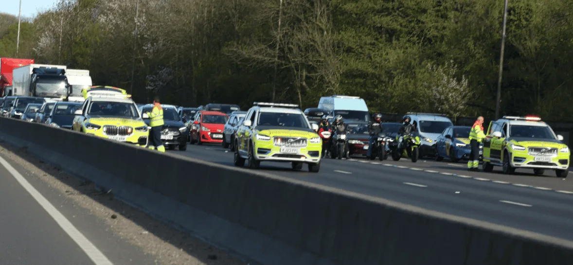 M25 Jam Horror: Two-Car Crash at Junction 2 Sparks Massive Traffic Chaos