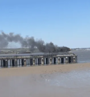 Live: Fire Breaks Out at Erith Pier as Emergency Services Rush to Scene