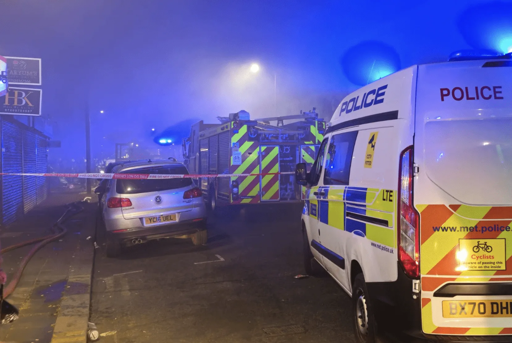 Fire Destroys Church Outbuilding in Ilford as Seven Treated for Smoke Inhalation