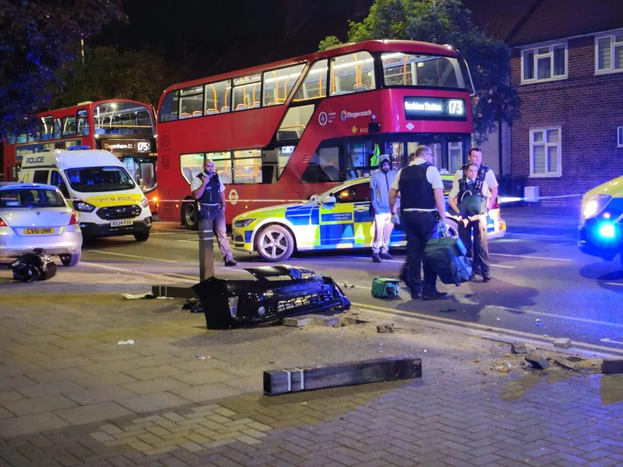 Dagenham Bus Driver Rushed to Hospital After Hit-and-Run Crash