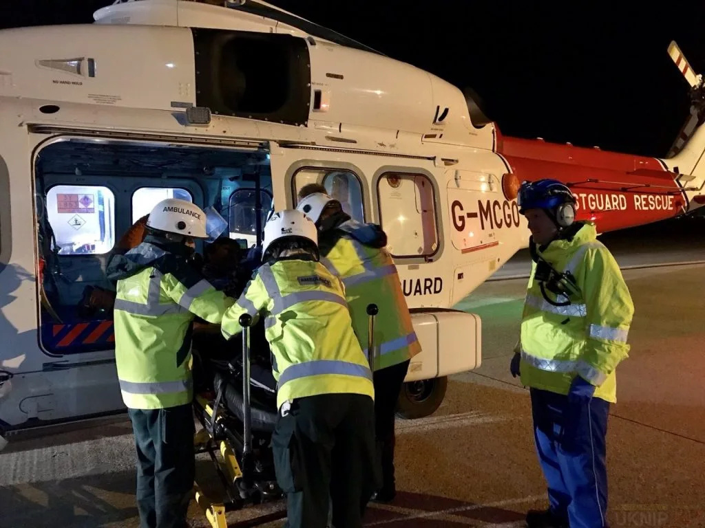 Man airlifted following emergency onboard oil tanker in the English Channel