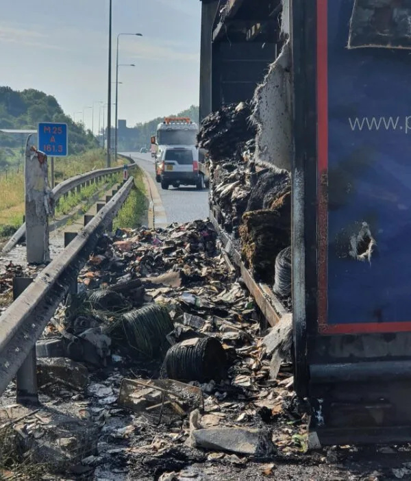 M25 Gridlock: Lorry Fire in Essex Sparks Six-Mile Tailback and 90-Minute Delays