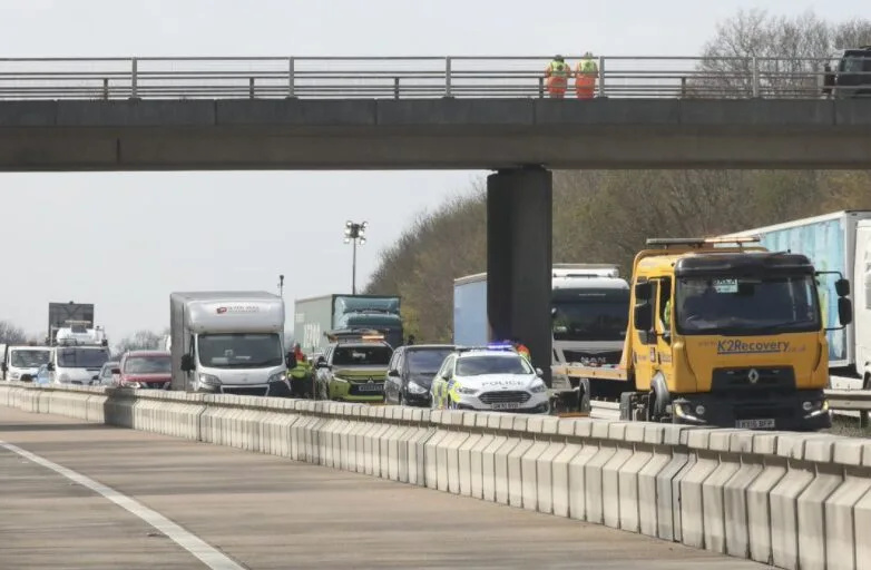 Mother and Toddler Escape Serious Injury After Horror M20 Crash in Kent