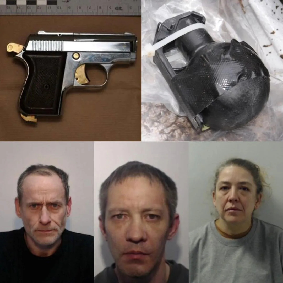 Trafford Gang Busted: Live Grenades, Guns & £100k Drugs Haul Sees Four Jailed