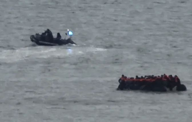 French Border Guard Speedboat ‘Tries to Ram’ Migrant Dinghy with 123 on Board in Channel Crisis