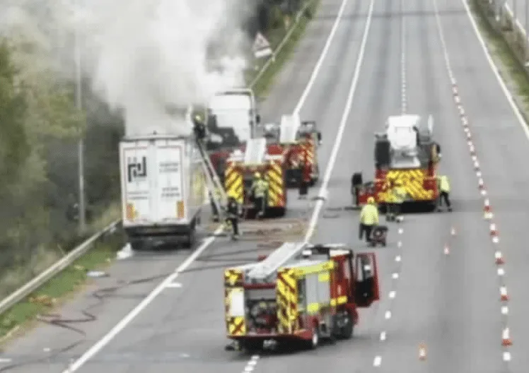 M5 Northbound Shut in Devon After Massive Lorry Fire – Follow Official Diversion to Avoid Delays