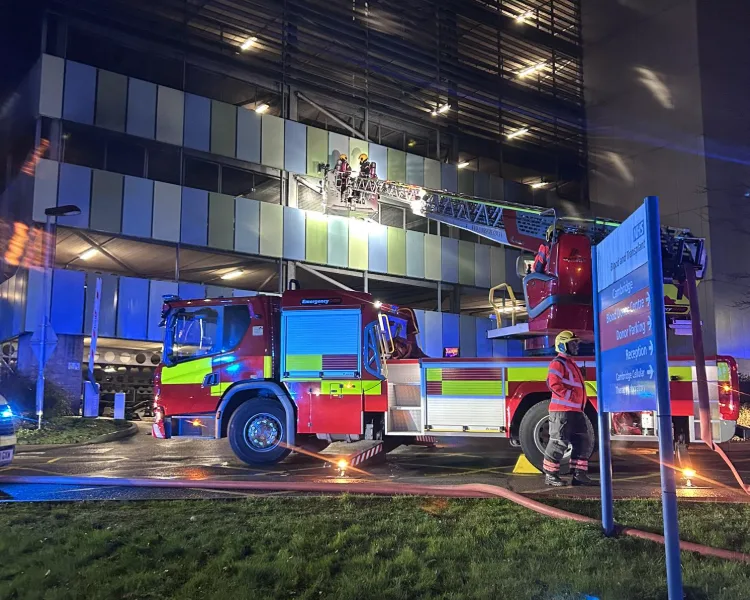 Flames engulf 12 vehicles as fire service declares ‘major incident’ in Cambridge