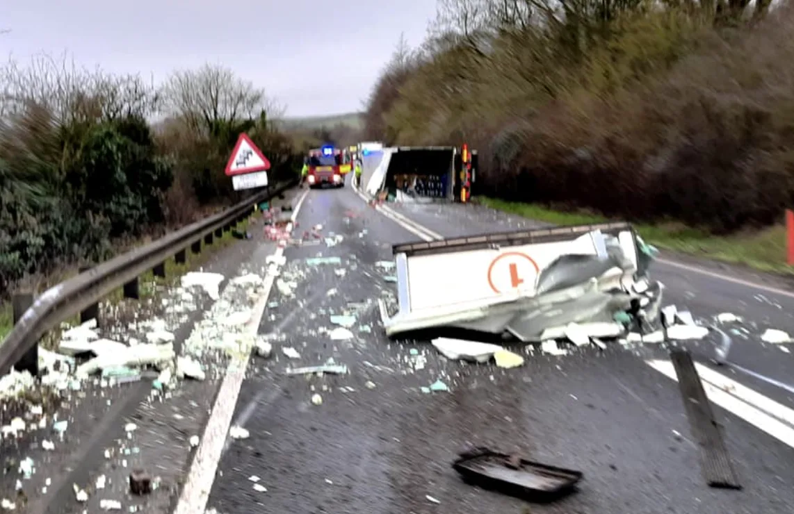 Moldovan Lorry Driver Charged with Drink Driving After A303 Crash Near Mere