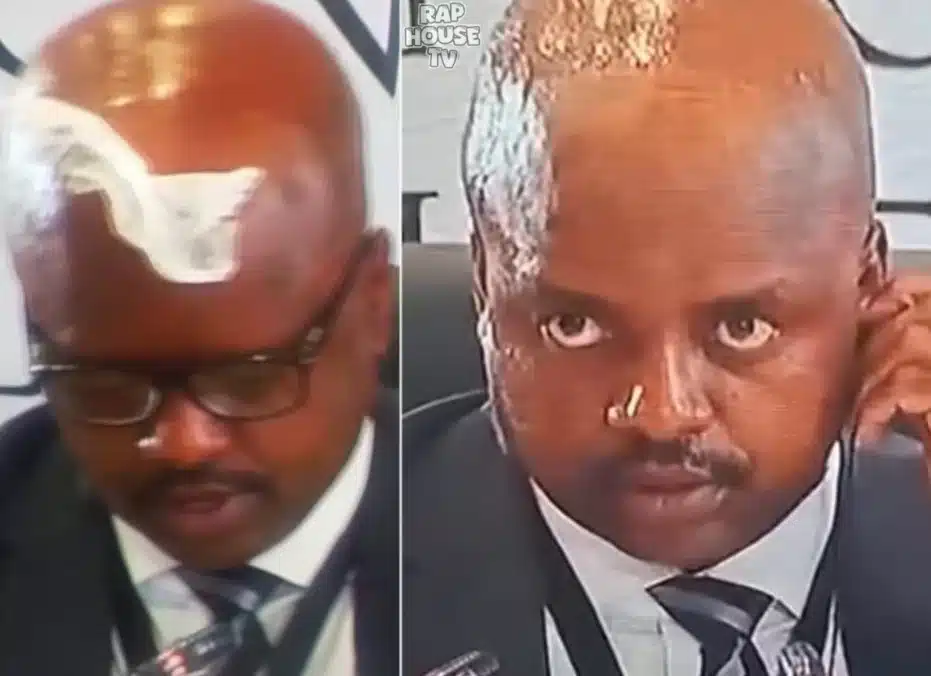 South African Police Chief Caught Sweat-Soaked at Corruption Hearing