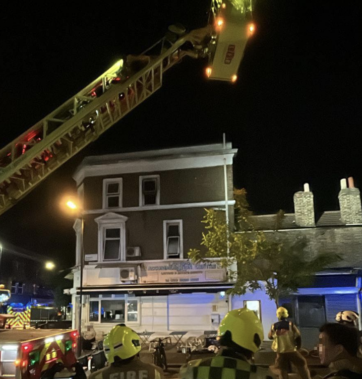 Significant Fire Erupts at Mixed-Use Building Near Key Transport Links