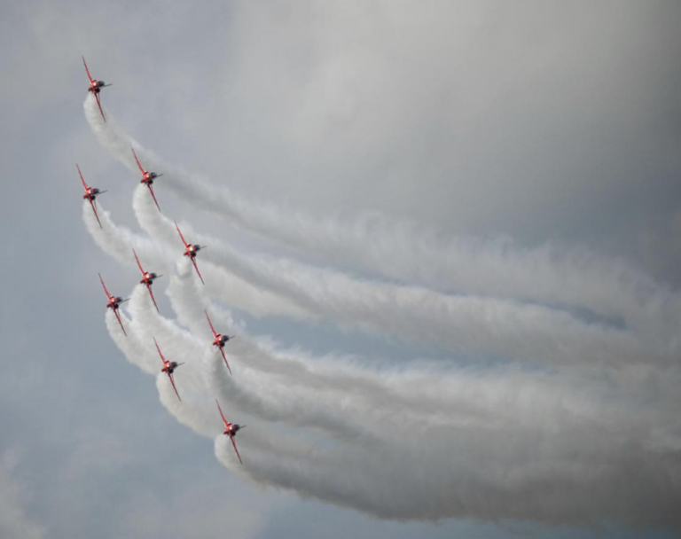 RAF Red Arrows Reduce Displays to Seven Jets to Extend Hawk T1 Fleet Lifespan