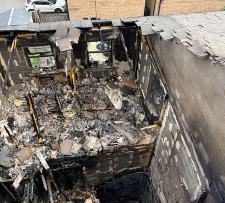 E-Scooter Causes Significant House Fire Near Major Commuter Route
