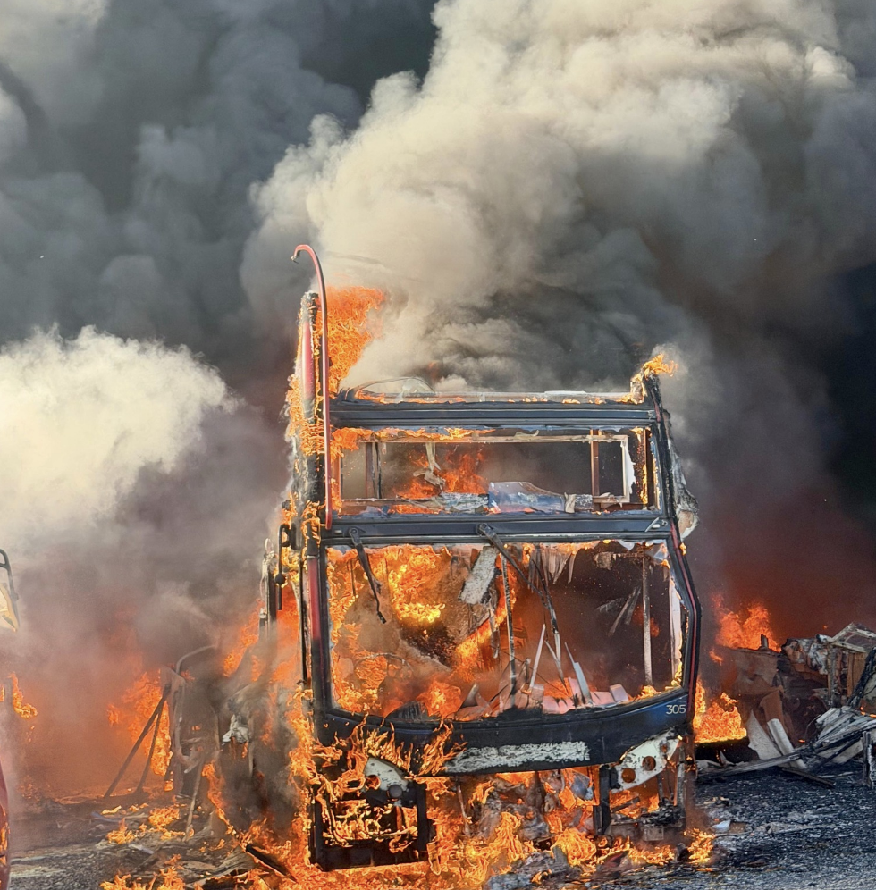 Major Bus Depot Blaze Destroys Dozens of Double-Decker Buses Near M4 Corridor