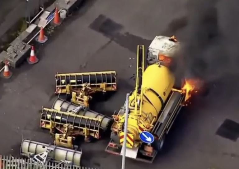 Riot Police Confront Violence Amid Lorry Fires During Belfast Protests