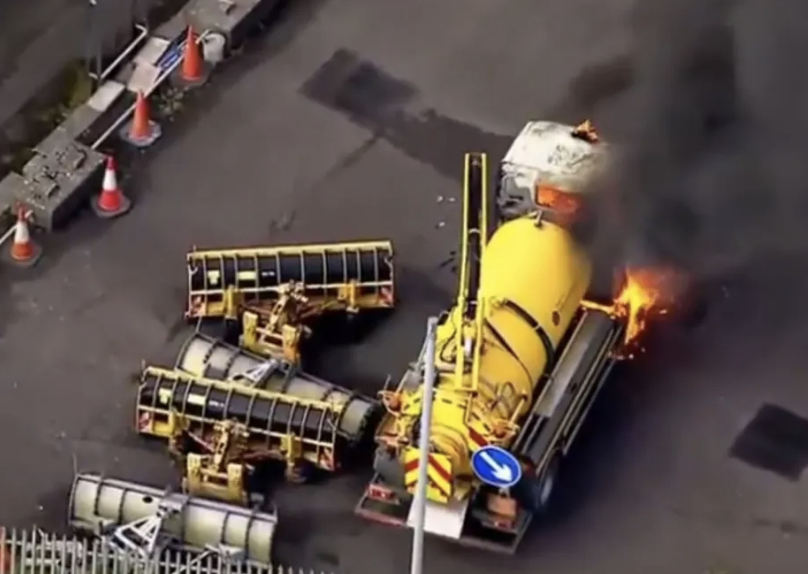 Riot Police Confront Violence Amid Lorry Fires During Belfast Protests
