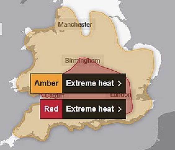 UK set for unprecedented heatwave triggering school shutdowns and travel chaos