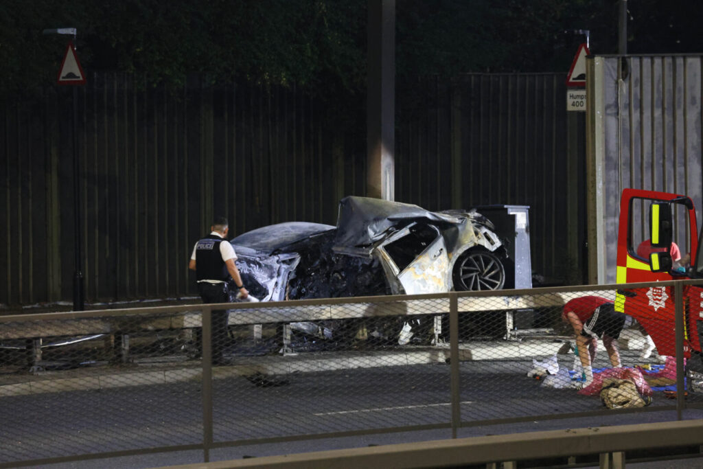 Two Dead in A13 Fireball Crash as Passing Family Rescues Occupants from Burning Car