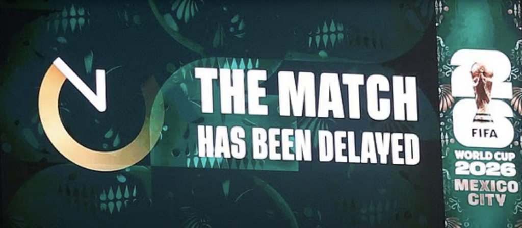 England vs Mexico Kickoff Postponed Due to Electrical Storm at Azteca Stadium