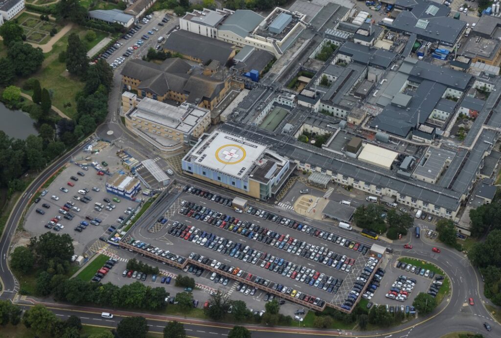 Major emergency response after two-vehicle crash near Frimley Park Hospital