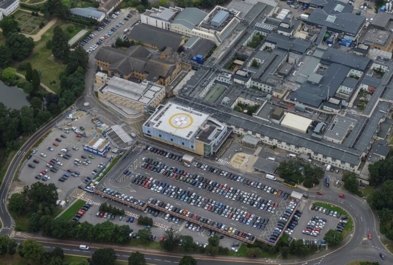 Major emergency response after two-vehicle crash near Frimley Park Hospital