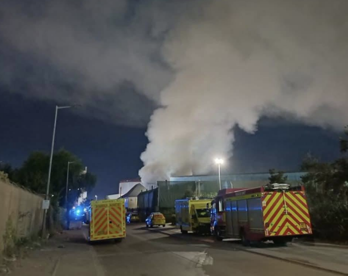 Fifteen fire engines and 100 firefighters tackle major waste facility blaze in Dagenham