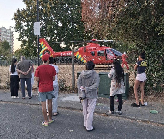 Man, 21, fighting for life after double stabbing in Northolt as two arrested