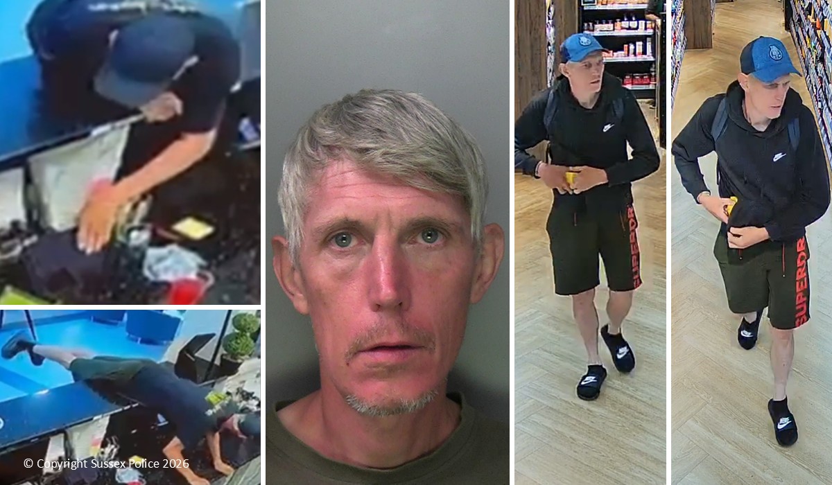 Prolific Brighton burglar jailed after series of thefts across Brighton and Hove