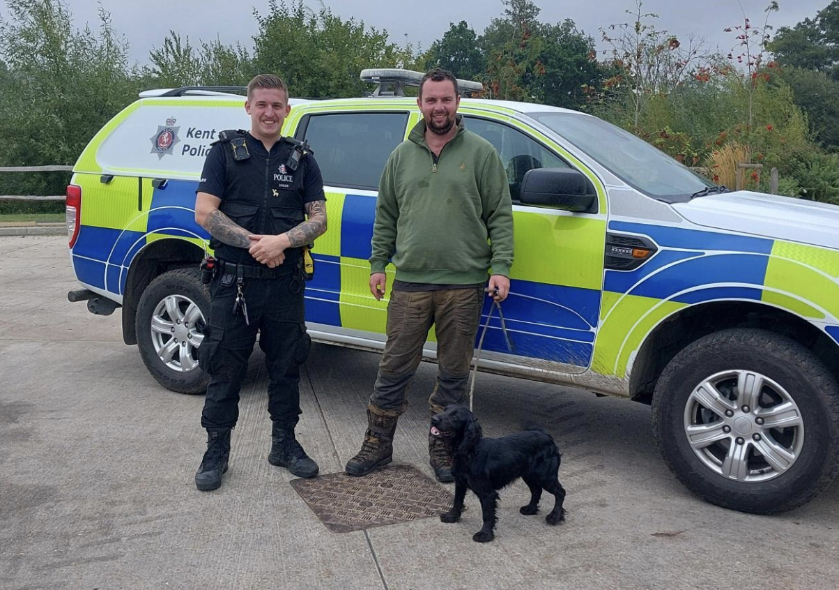 Stolen dog Betty reunited with owner after Sevenoaks barn theft