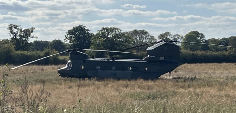 RAF Chinook makes emergency landing near Lasham after declaring Mayday